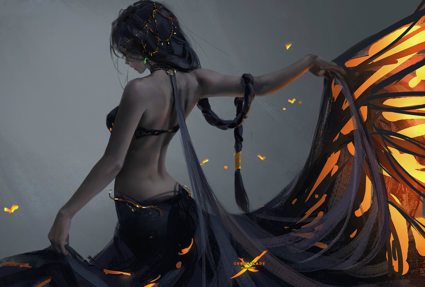 鬼刀#北漠公主.风玲 插画师:wlop