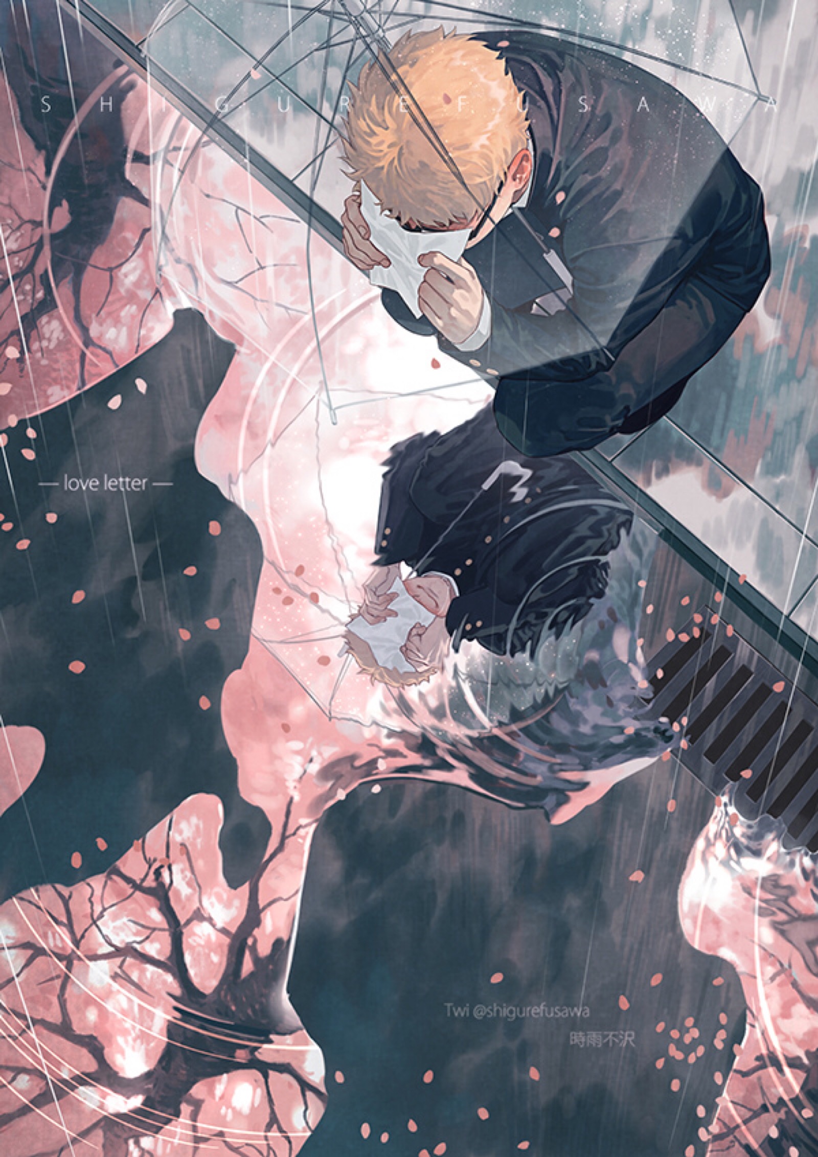 【画师:时雨不沢】【排球少年】【黑月】【月岛萤】【黑尾铁朗】【cg