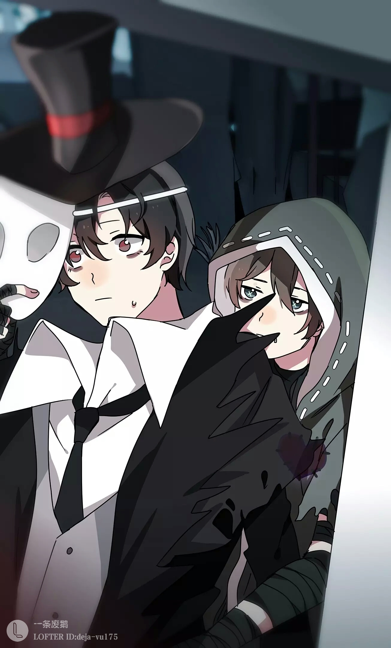 第五人格 杰克&奈布 画师:一条废鹅