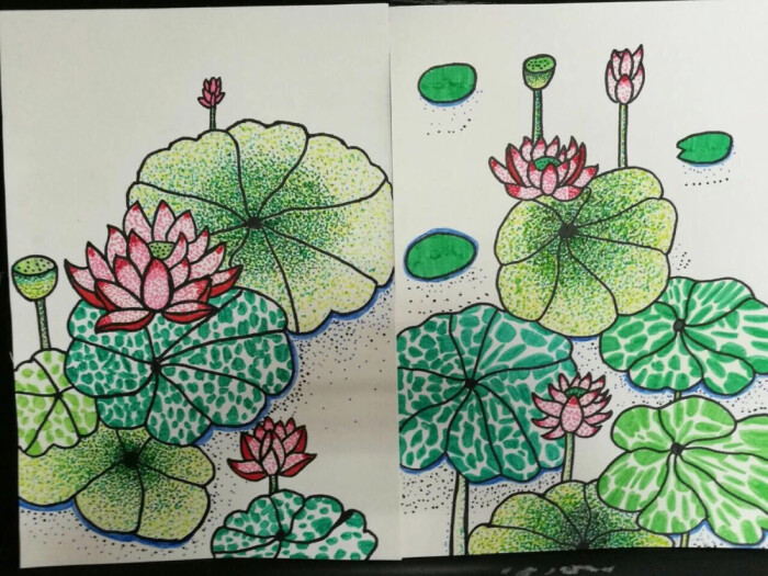 创意儿童画,粘贴画,水彩画,多元素画,重彩