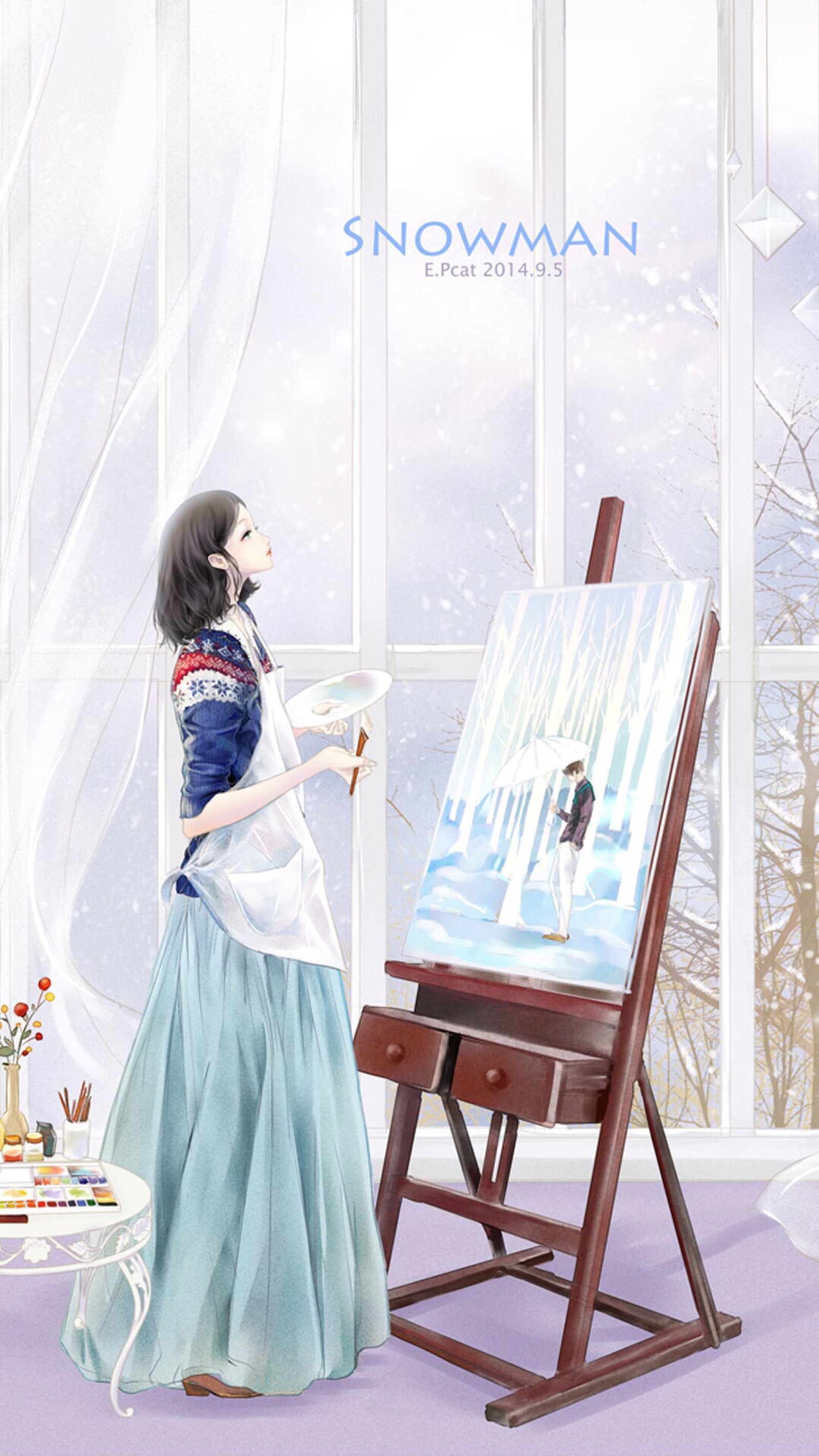 动漫手绘个性创意萌宠人物卡通唯美清新q图版本简约时尚布艺原创卡通