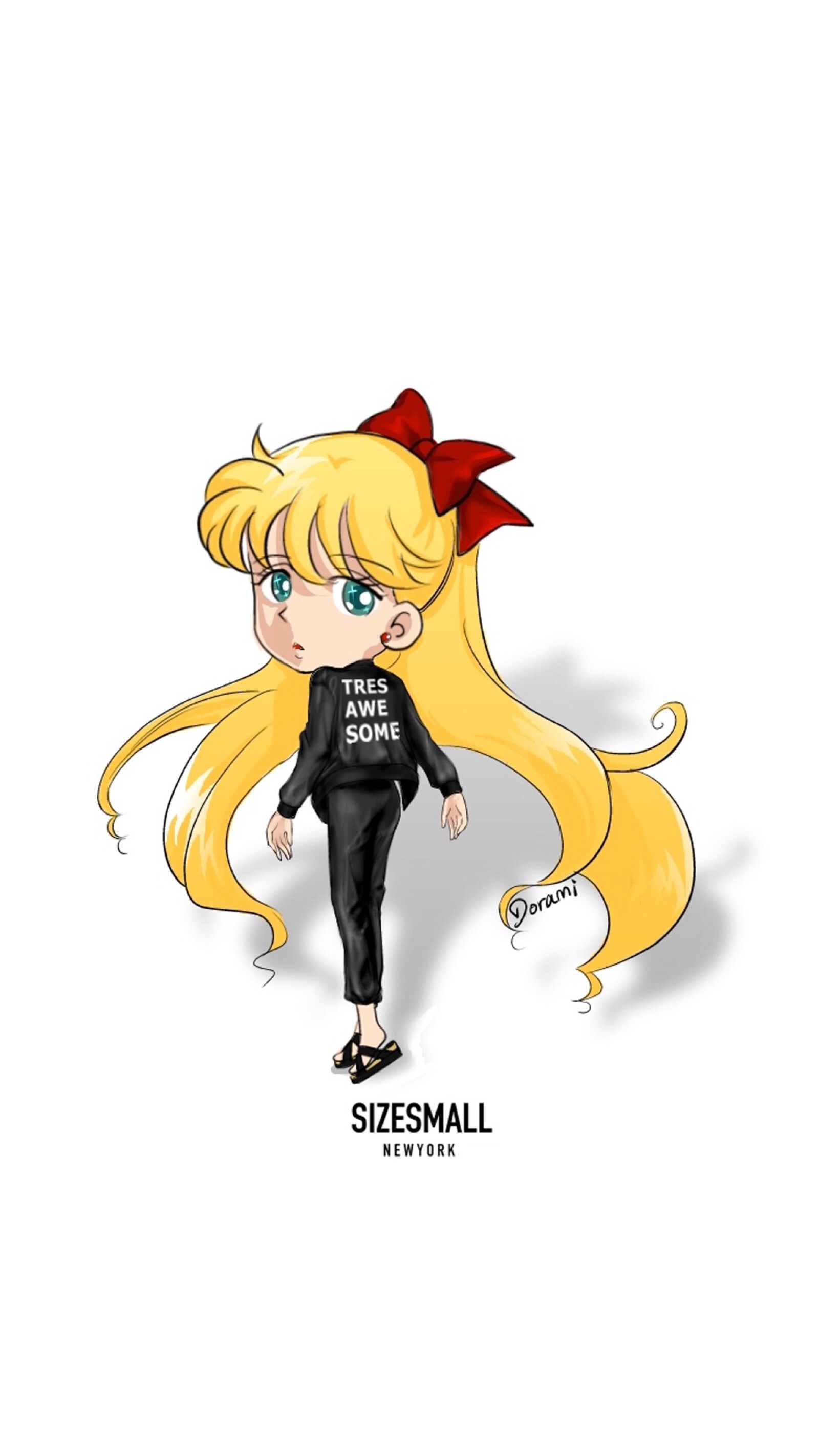 人物卡通唯美清新q图版本简约时尚布艺原创卡通漫画手绘插画动漫可爱