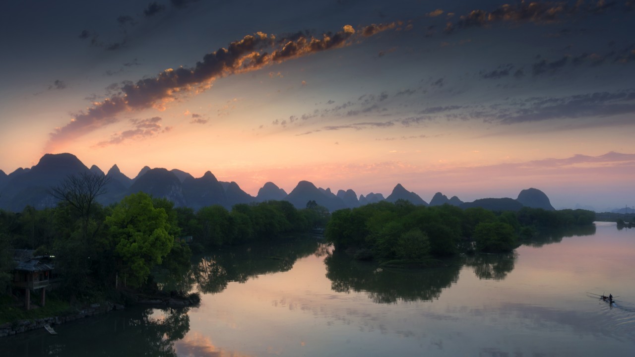 桂林山水风景摄影高清宽屏桌面壁纸.