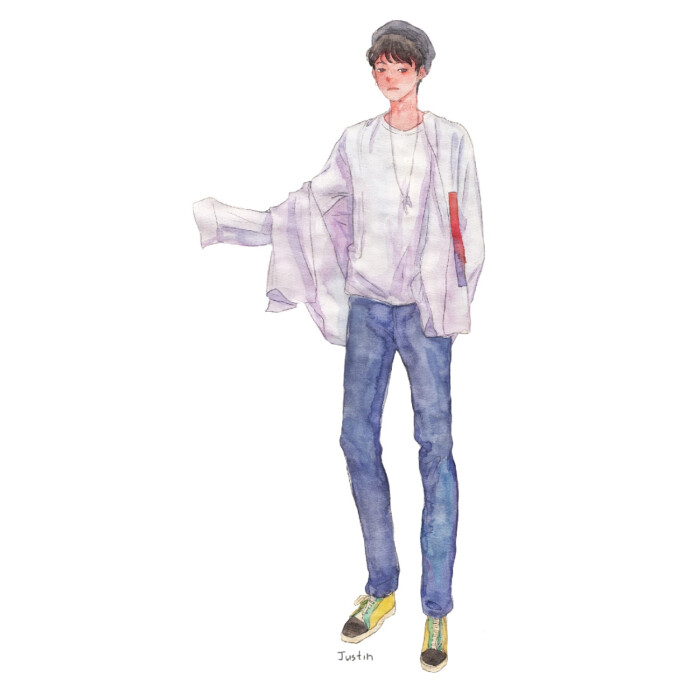 justin手绘黄明昊