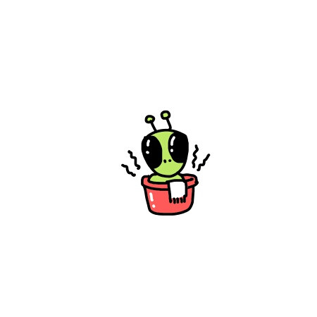 热缩片耳钉素材-外星人