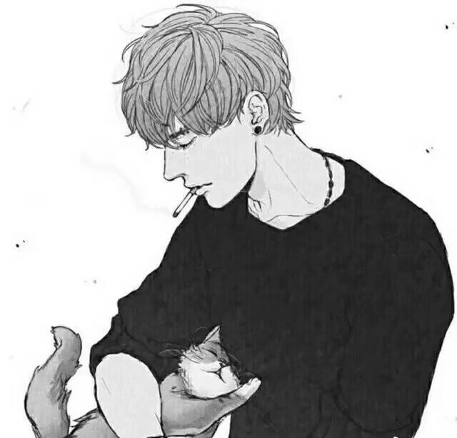 吸烟男头