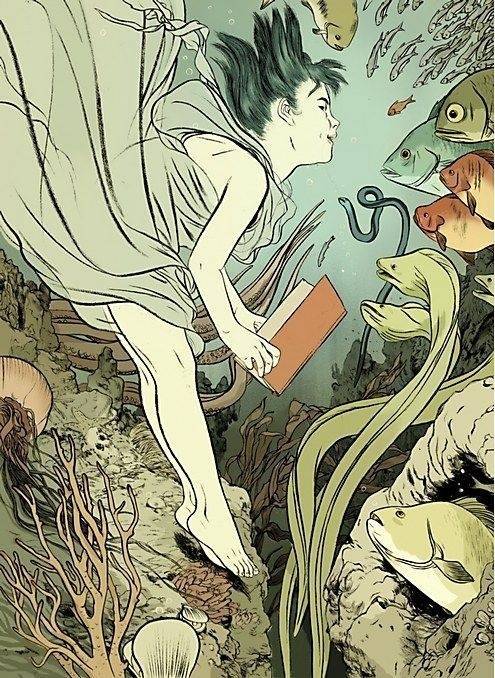 加拿大日裔插画艺术家 jillian tamaki 一组幻想插画设计
