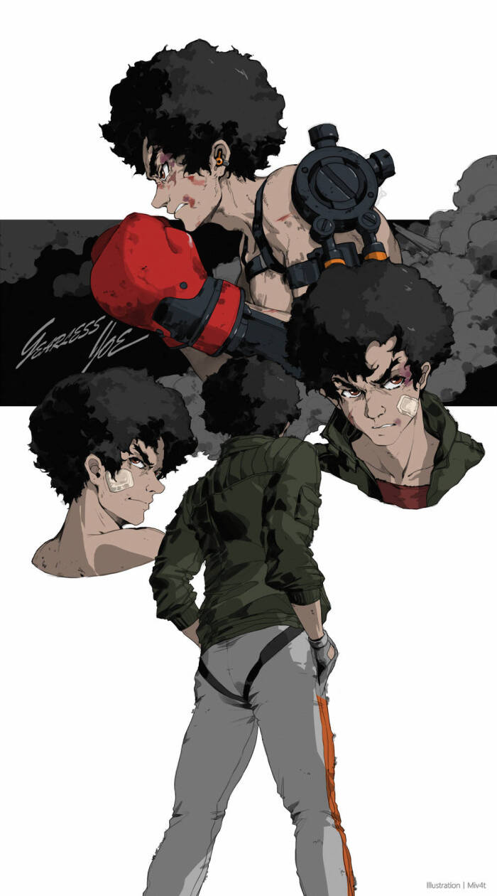 为m4太太打call! gearless joe megalo box