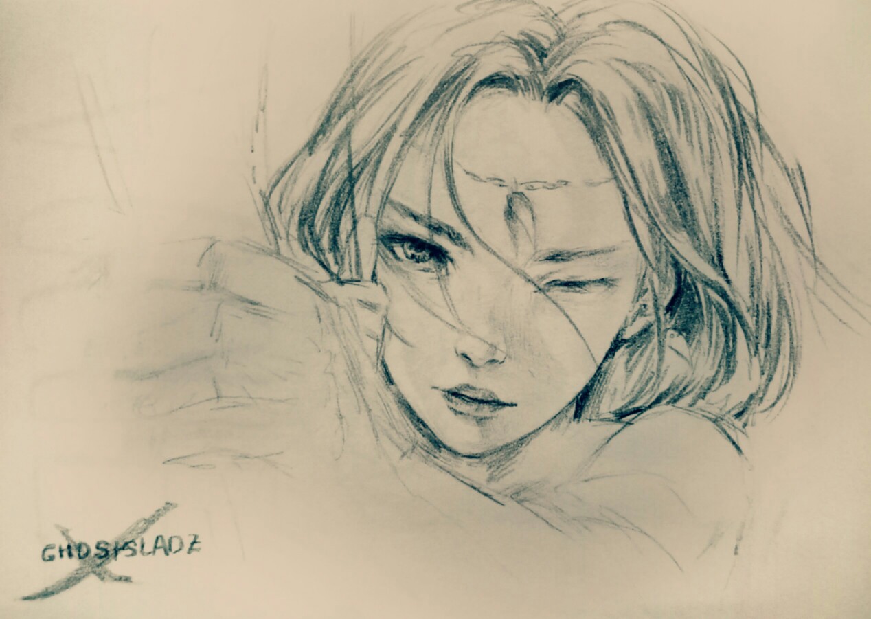 手绘插画   临摹   wlop    鬼刀   风铃公主