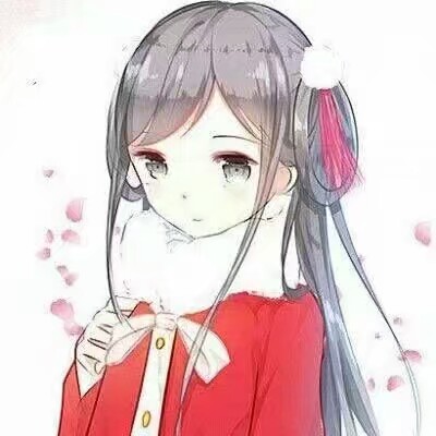 二次元 少女 黑色长发 黑瞳 头像 可爱
