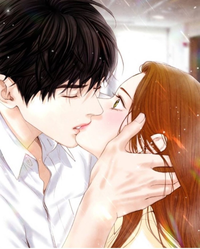 手绘,清新头像女 插画,世上爱情最美好的样子