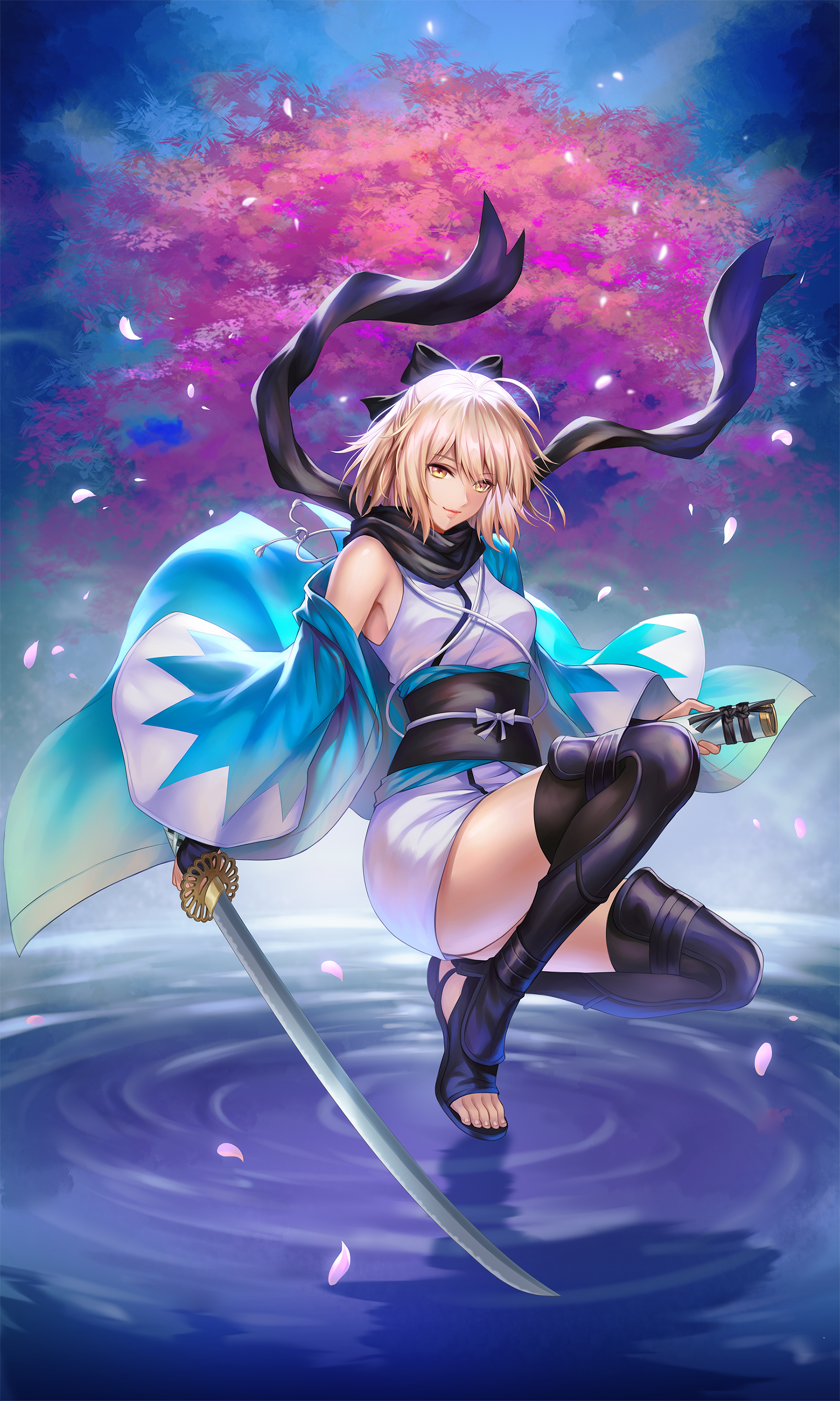 fate/grand order 冲田总司 绘师:kayu(pixiv id=446045)本作品pixiv