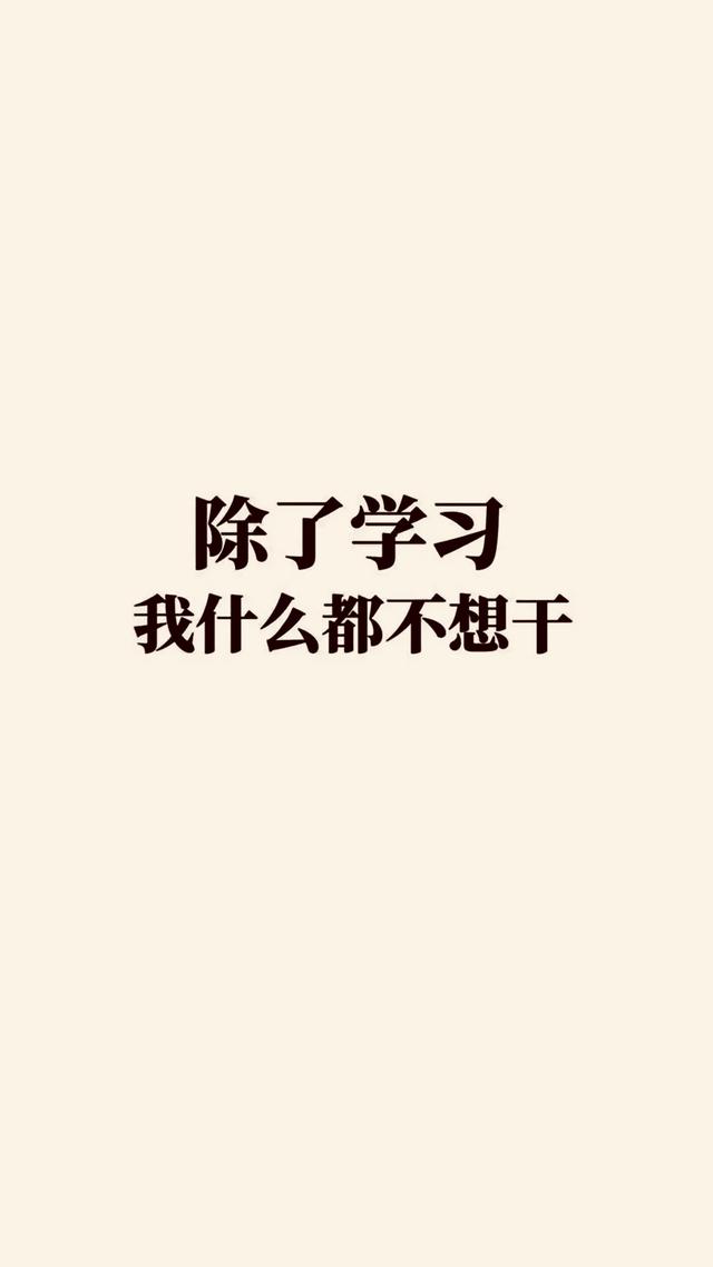 沉迷学习壁纸简洁