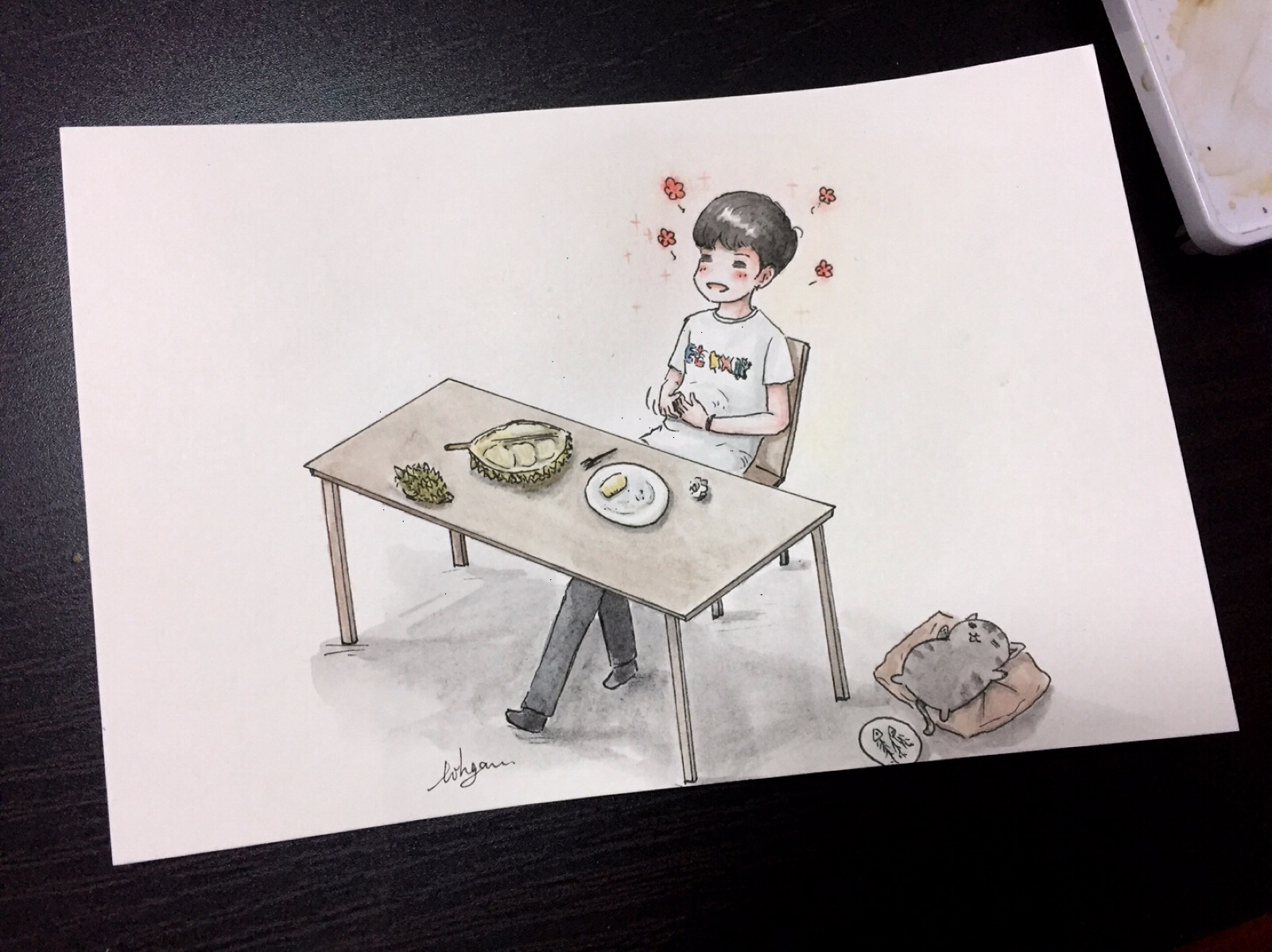 吃饱了～很满足