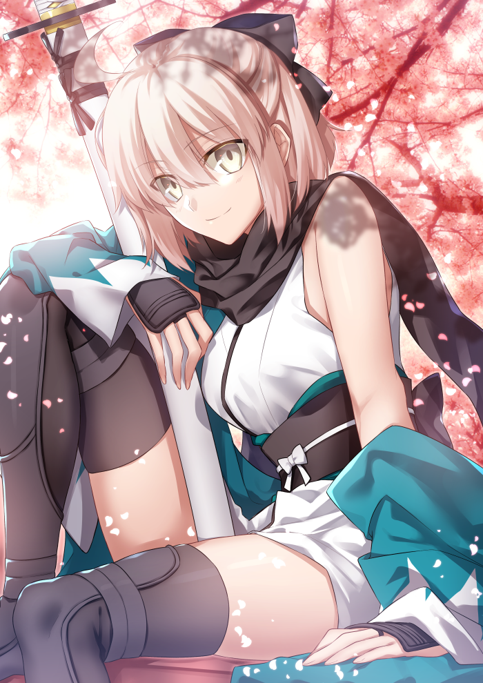fate/grand order 冲田总司 绘师:丹娜(pixiv id=326334)本作品pixiv