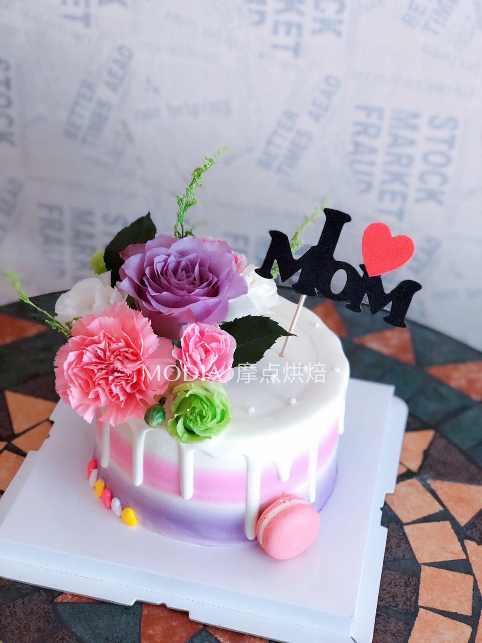 母亲节蛋糕,送给妈的爱