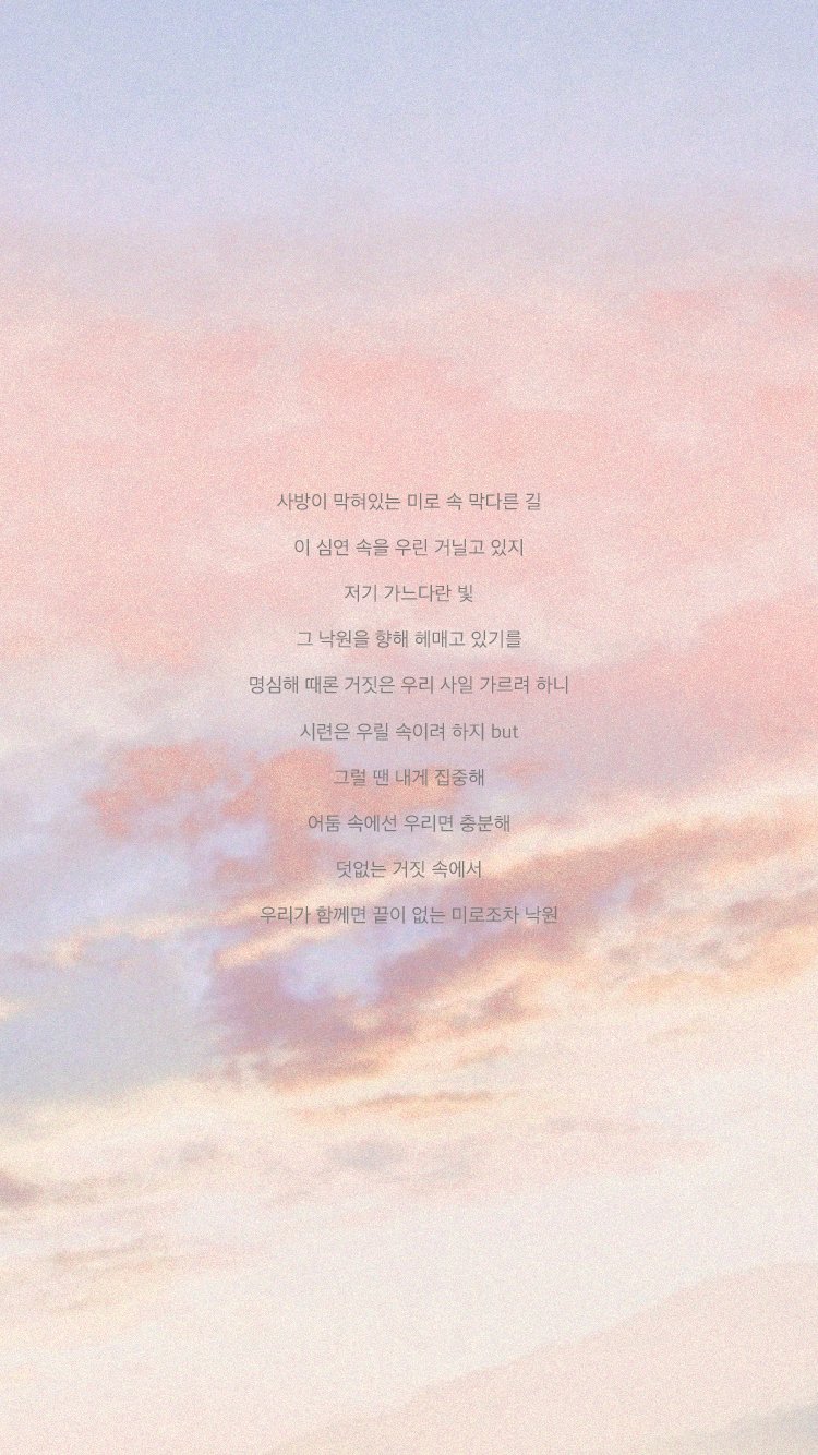 fake love 歌词壁纸