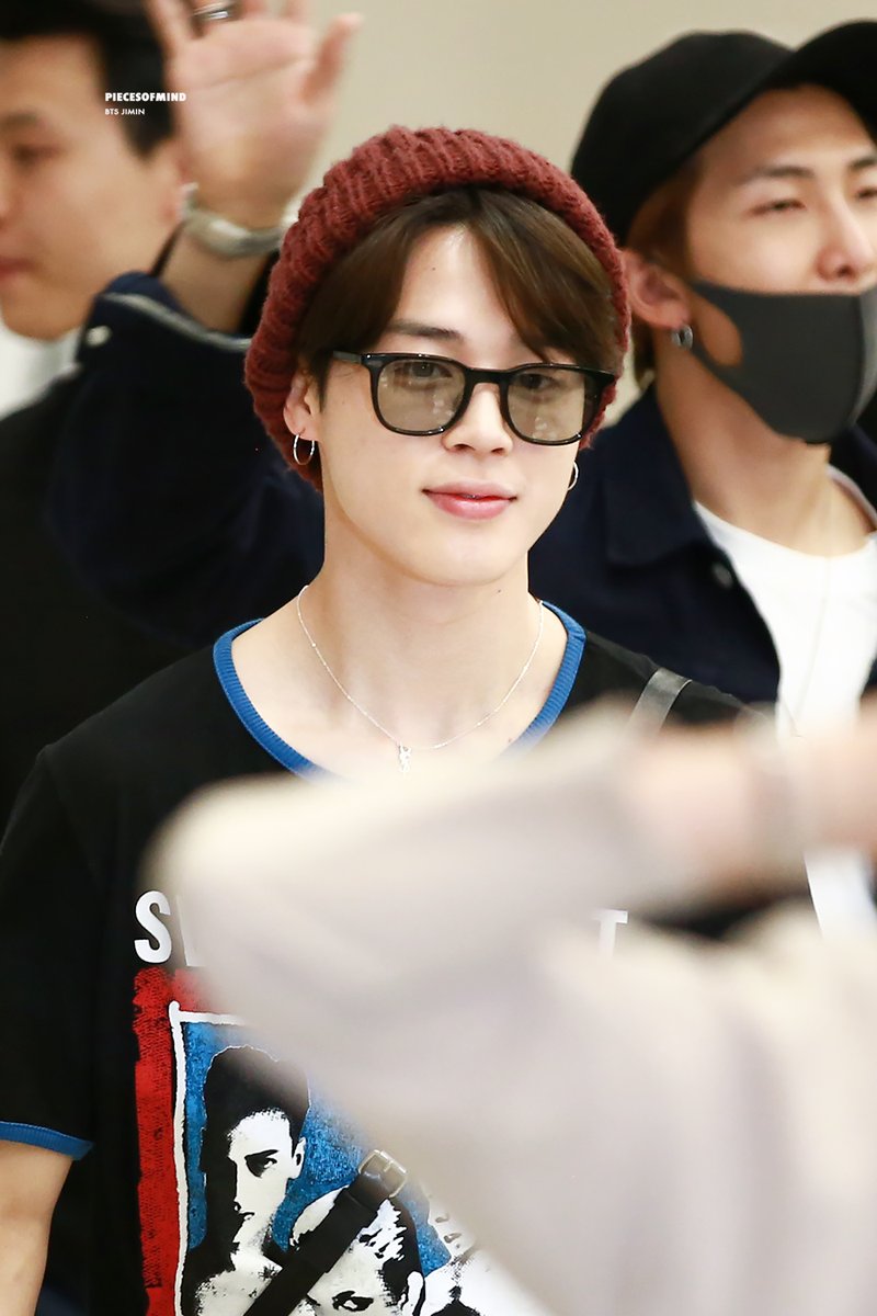 jimin 朴智旻 bts 防弹少年团 20180523 仁川机场入境图