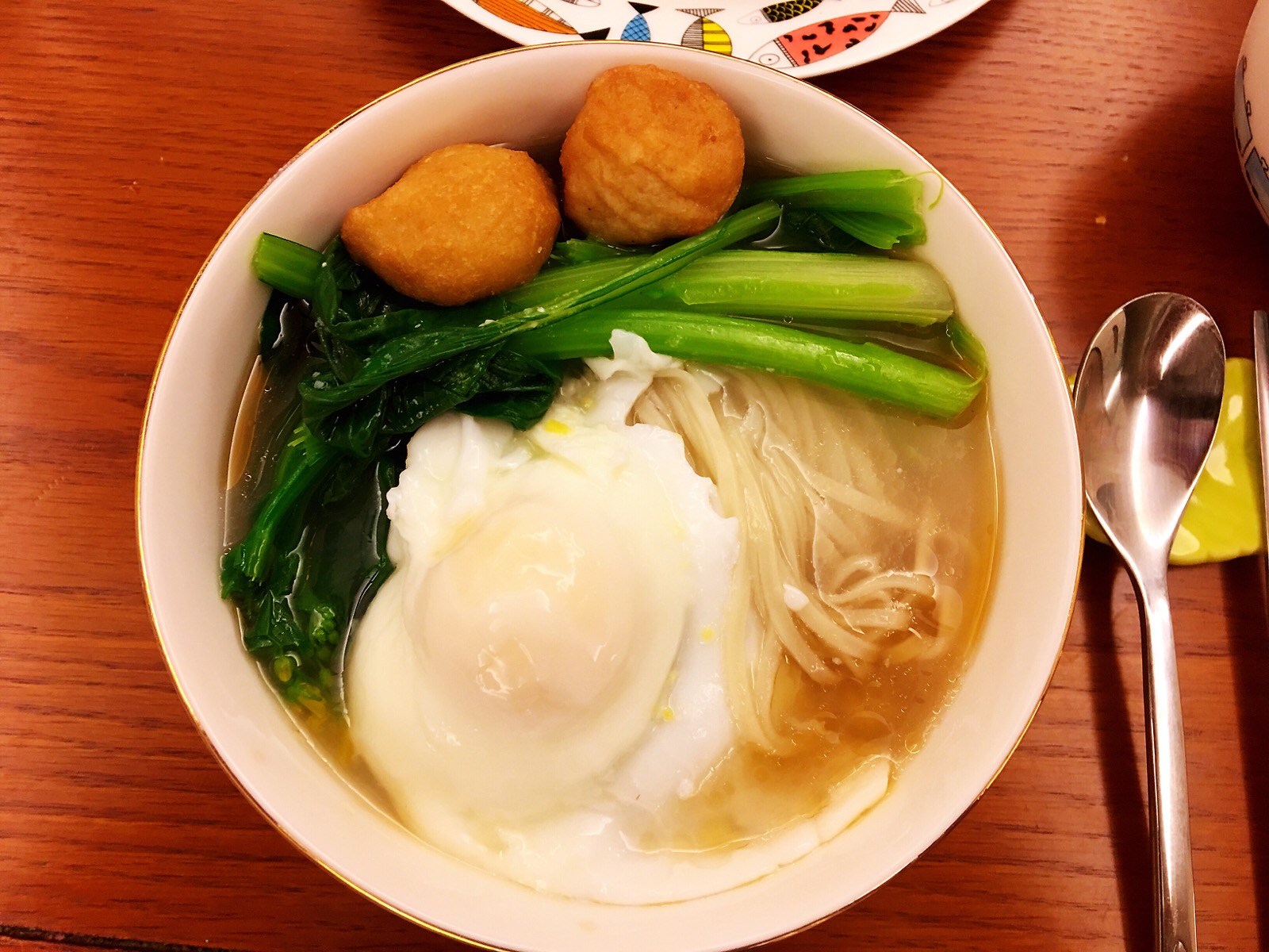 长寿面,菜心炒杏鲍菇#更好的时光即1600_1200