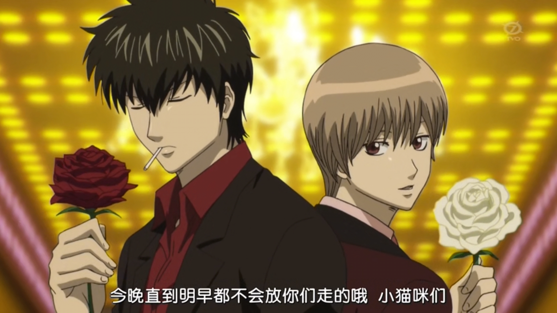 银魂 动画截屏 神乐 坂田银时 志村新八 志村妙 柳生九兵卫 高杉 假发