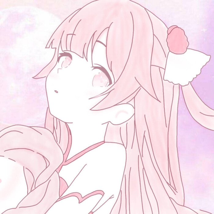 粉色系列 超可爱女生头像 漫画