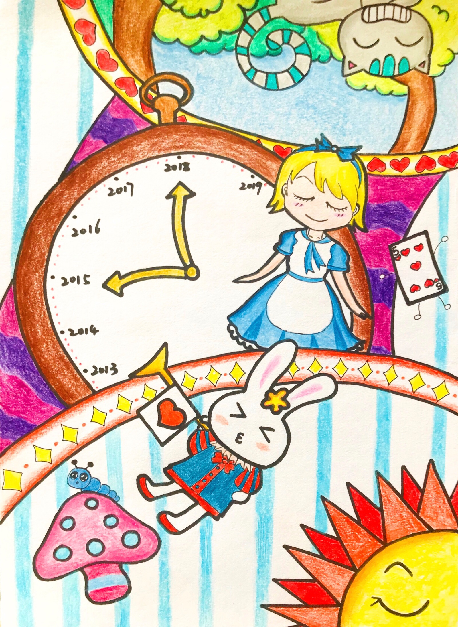 爱丽丝绘画时间图片