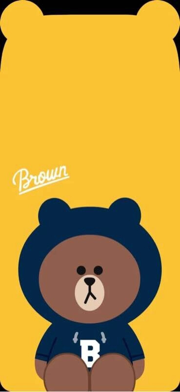 【iphone x 小耳朵壁纸】布朗熊