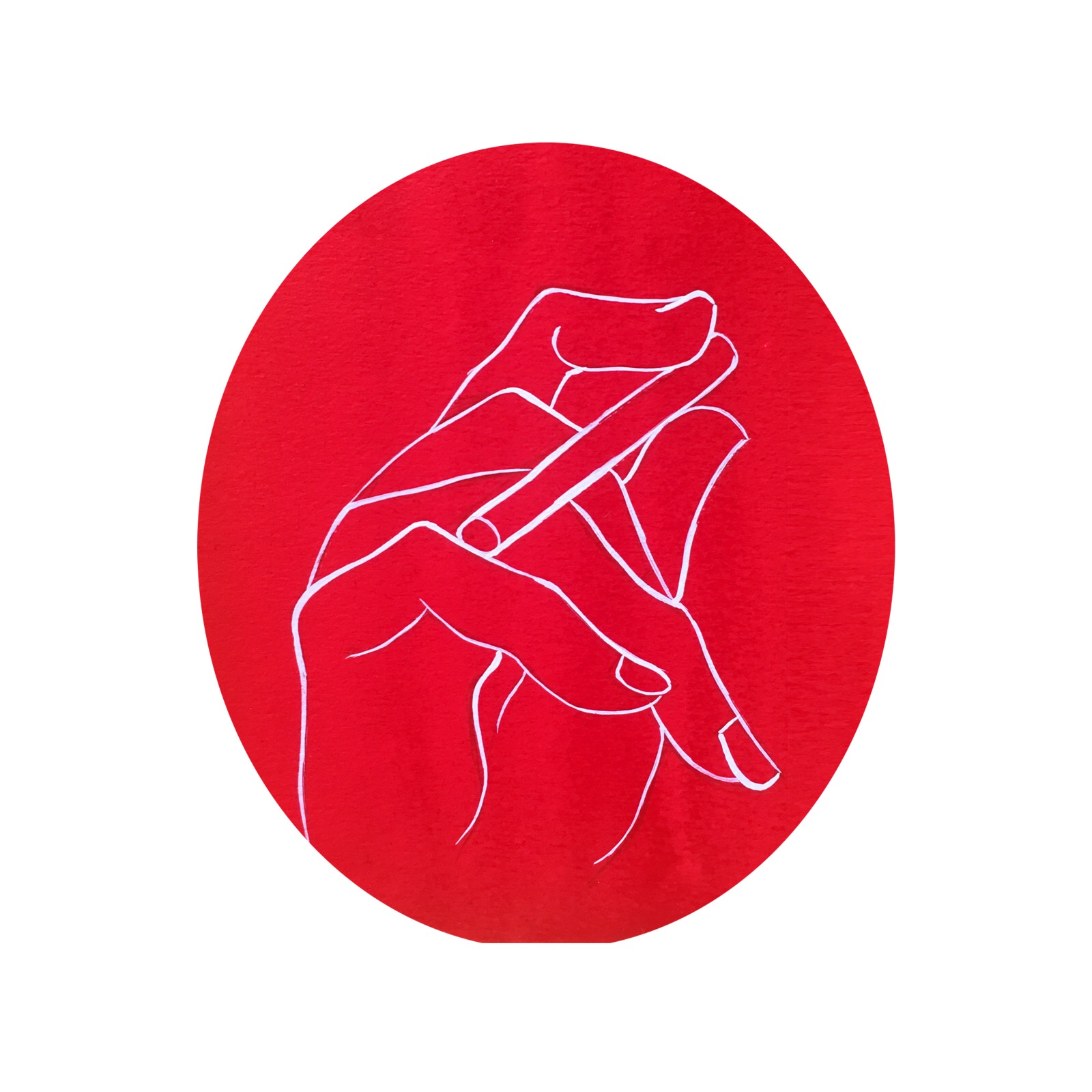 吸烟手势,头像
