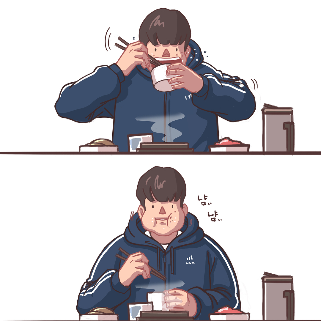 韩国插画师| gyung_studio 情侣插画