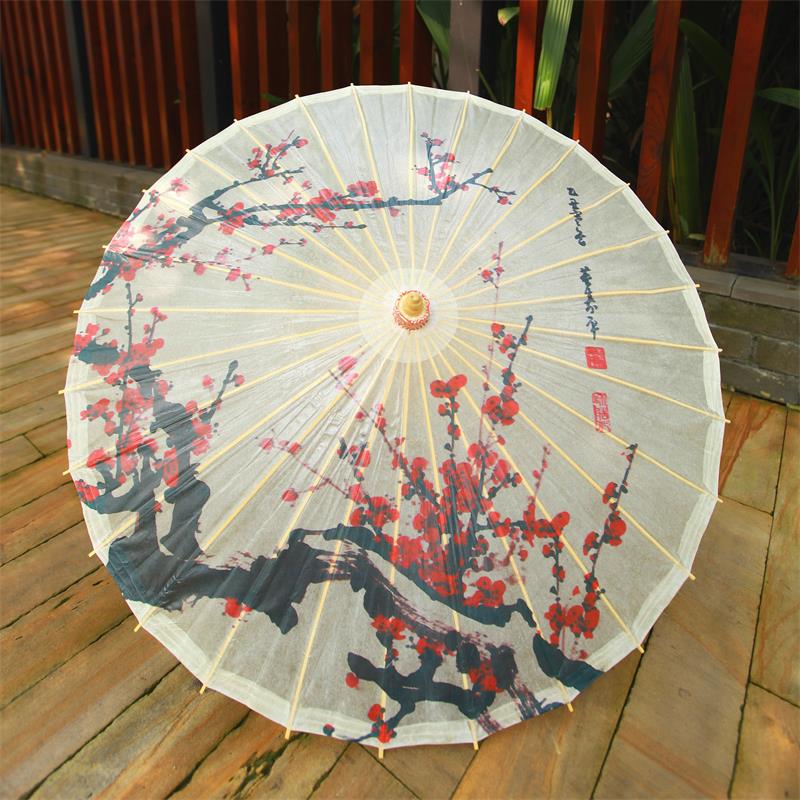 防雨防晒泸州油纸伞复古舞蹈礼品古典传统遮阳挡雨礼物国画梅花