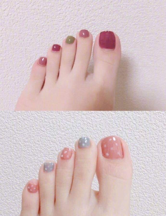 分享18款夏季指甲跳色方案 做个美甲迎接露脚趾头的夏天吧