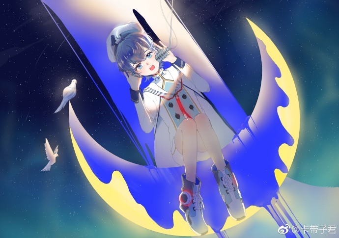 徵羽摩柯 同人画 二次元 少年 虚拟歌姬 插画