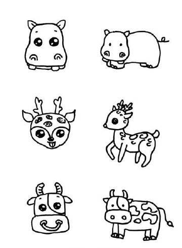设计秀# 小动物手绘简笔画手账素材画好啦! (作者: 教画画的沈老 ))