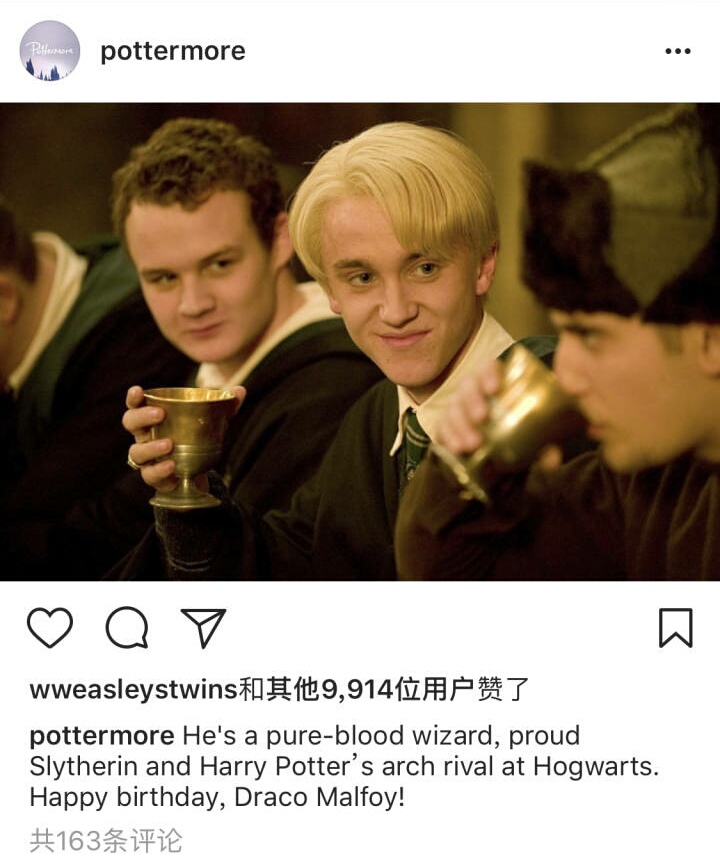 "纯血种巫师""斯莱特林的骄傲""哈利波特的竞争对手""德拉科马尔福