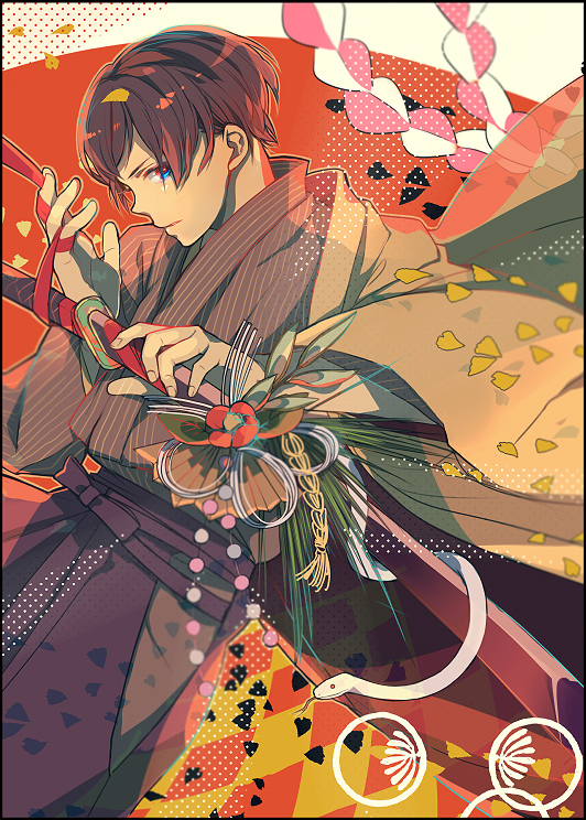 本田菊 黑塔利亚 aph pixiv p站搬运侵删 唯美 头像 背景 和风 少年