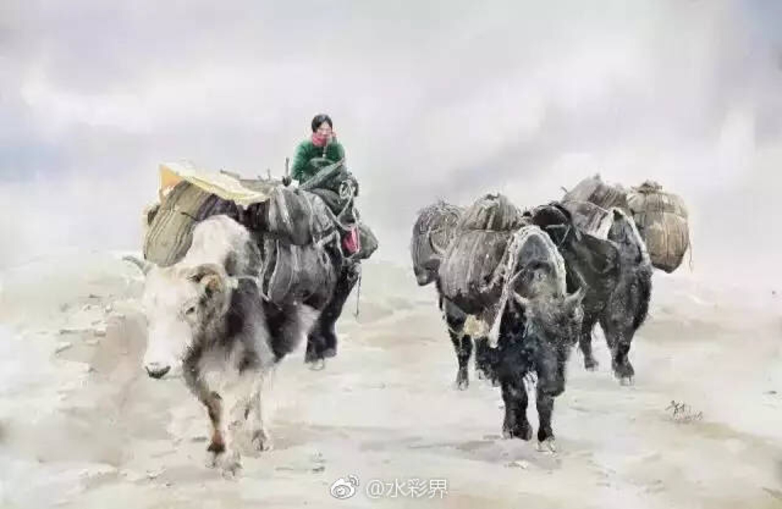 蒋智南水彩作品欣赏