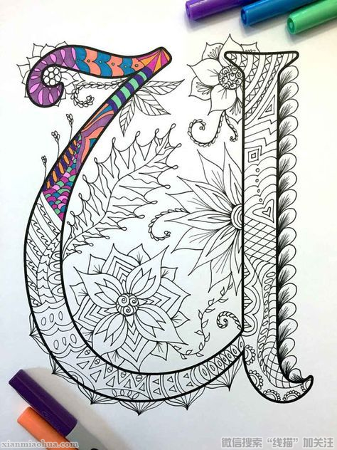 彩色线描画赏析