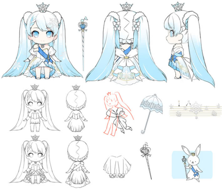 雪初音2018人设图图片