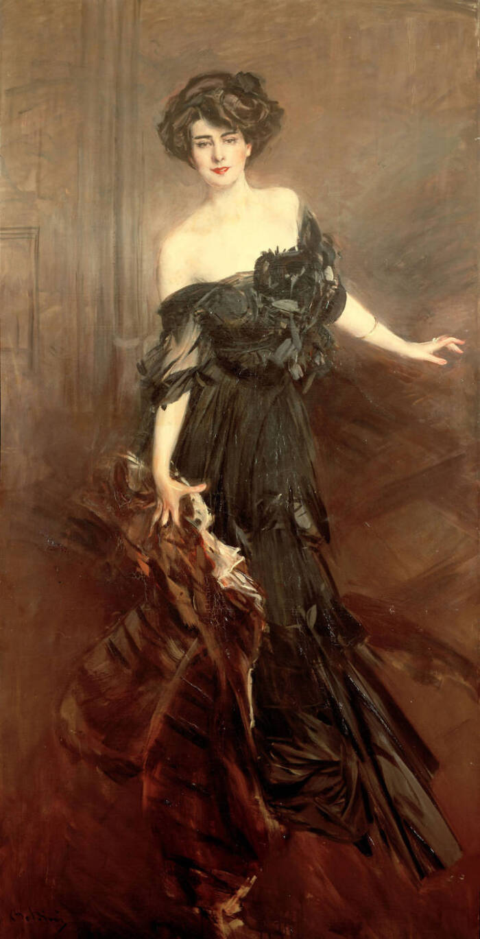 giovanni boldini是欧洲美好时代时尚画家的代表人物之一,他笔下的