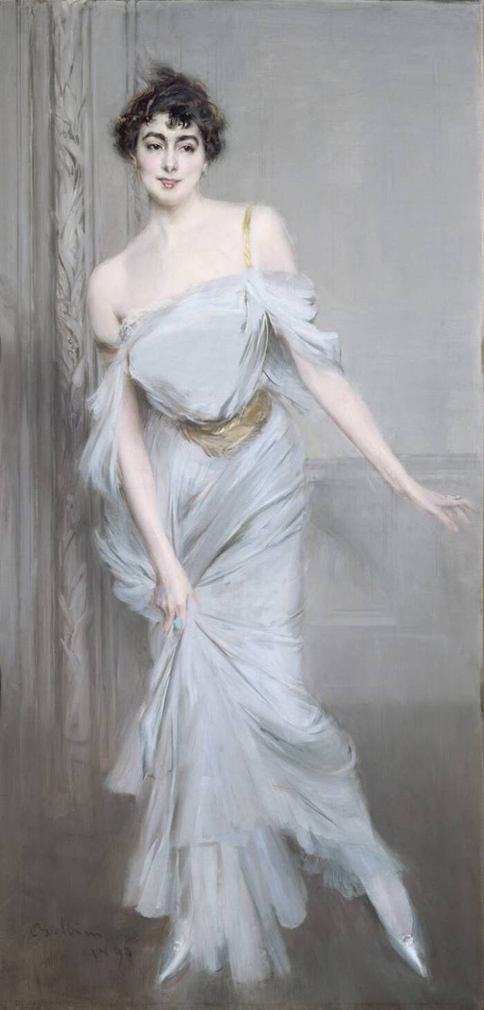 giovanni boldini是欧洲美好时代时尚画家的代表人物之一,他笔下的