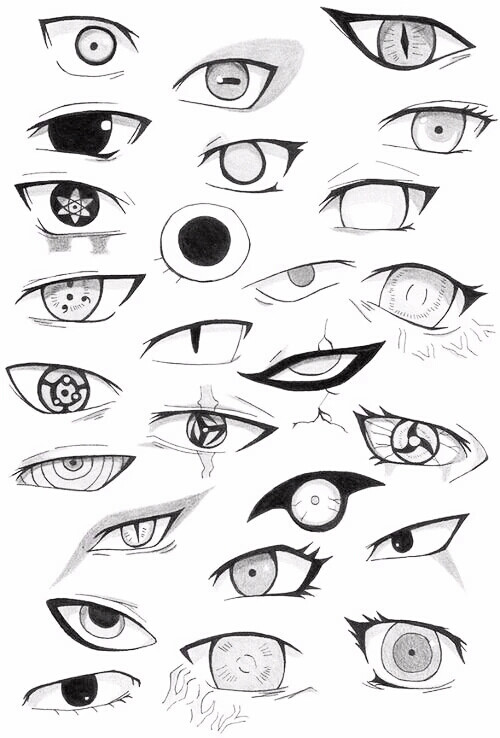 眼睛的多种画法图片
