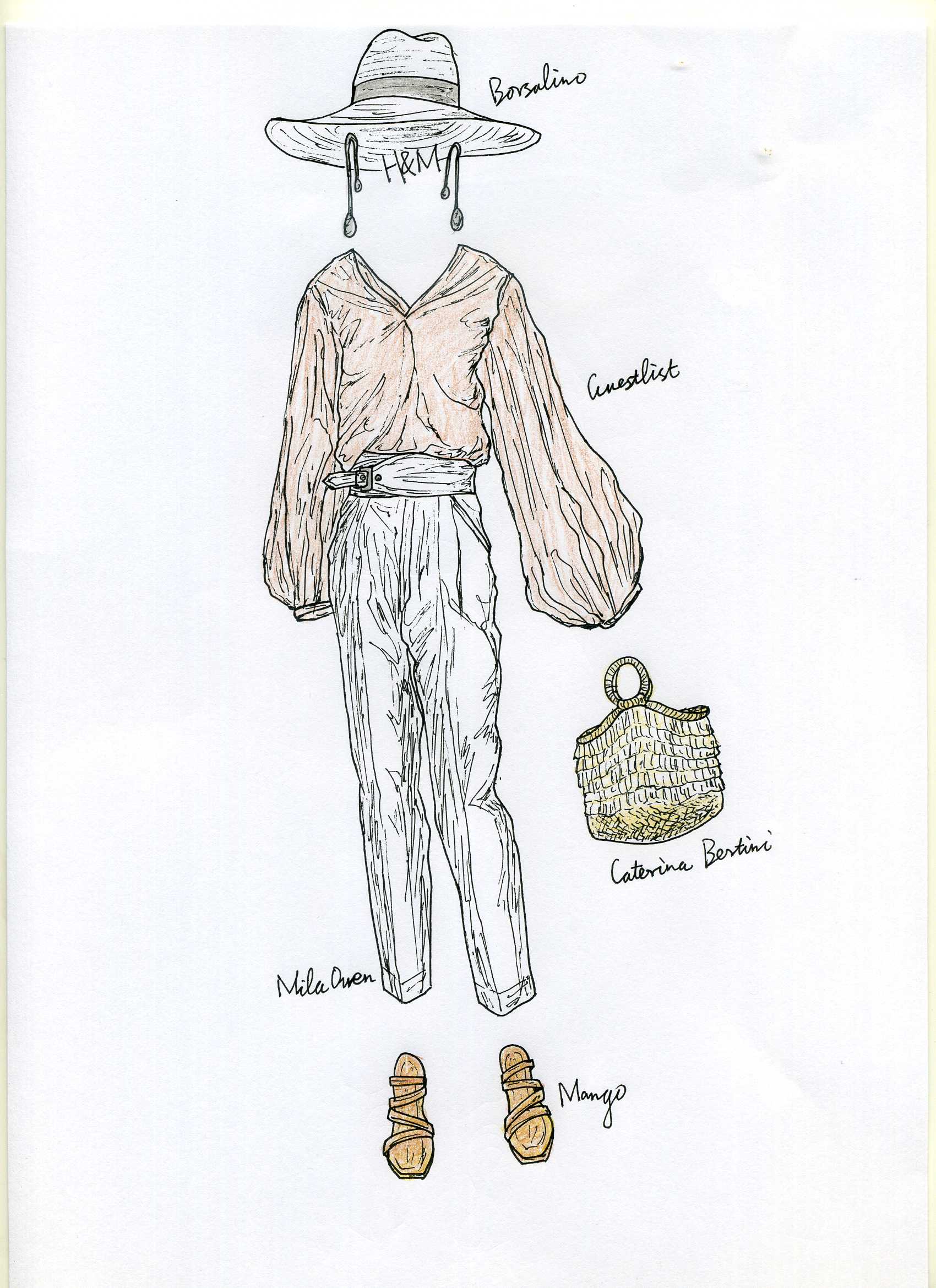 2018年春夏款.洒脱灯笼袖,惬意草编包.