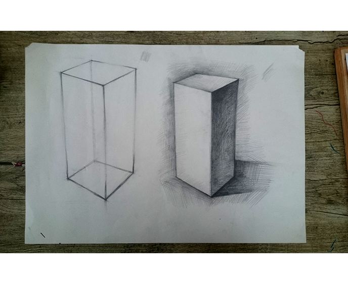长方体怎样画图片