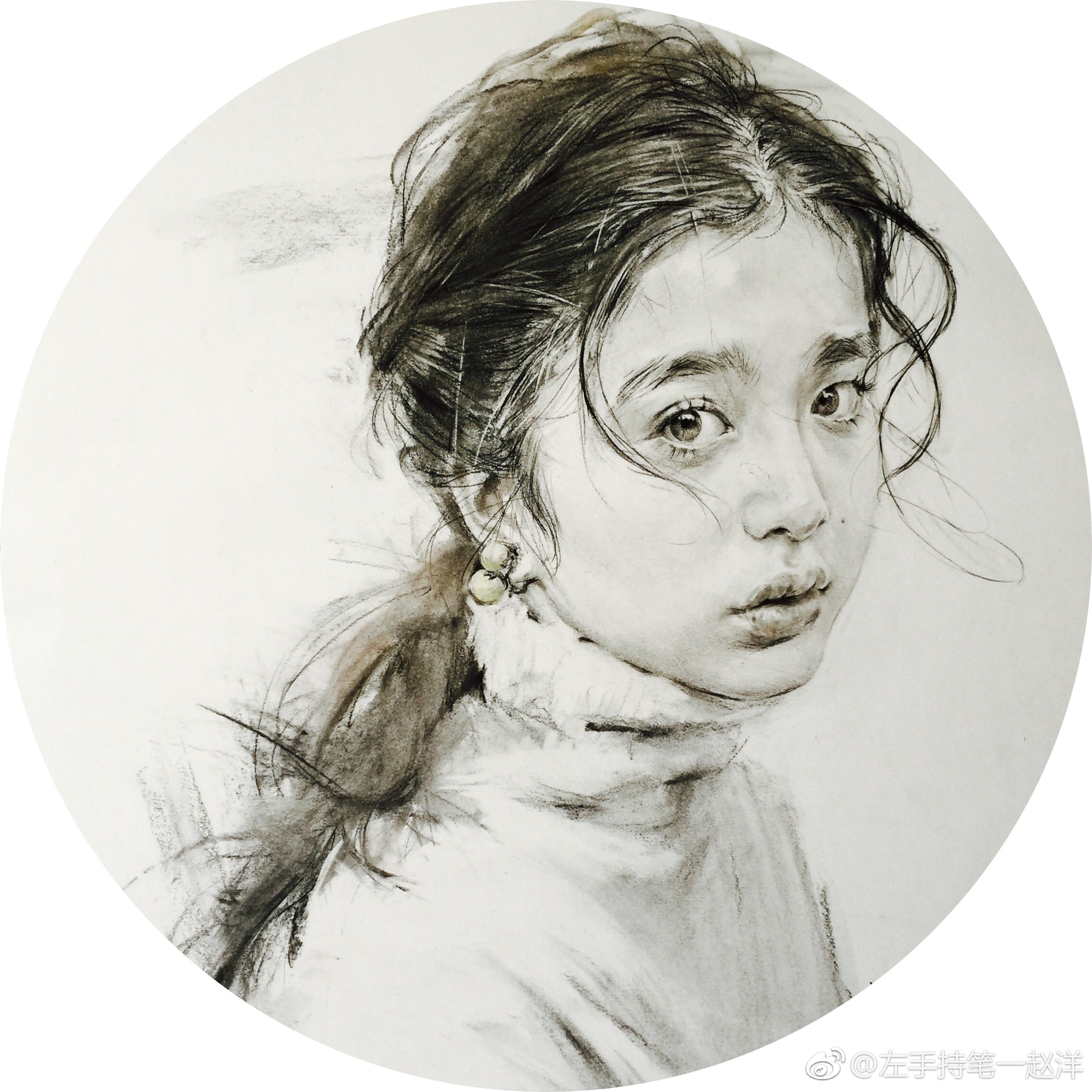 我画的美女们#美女# (作者:@左手持笔一赵洋 )
