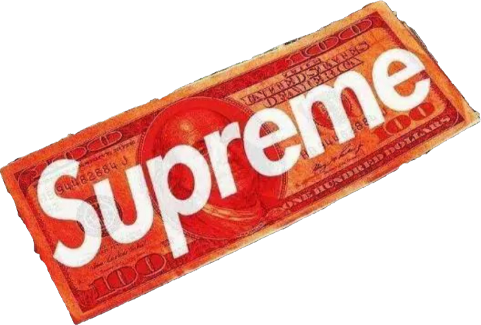 贴纸酷潮supreme免扣素材