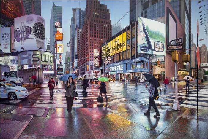 英国超写实主义风景画家 nathan walsh 城市绘画作品 | www.