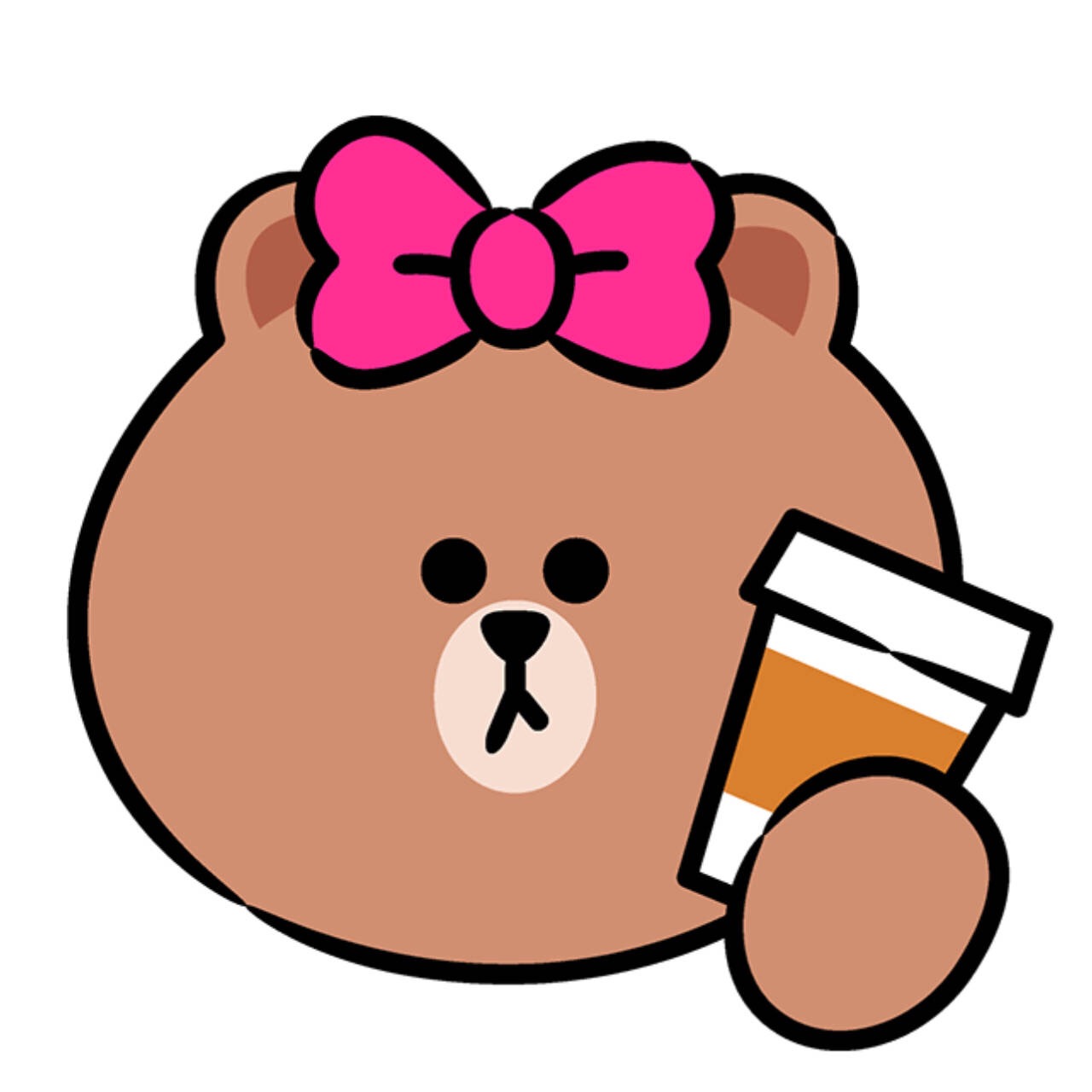 line friends 壁纸 iphone 可妮兔布朗熊 更多line friends壁纸请关注