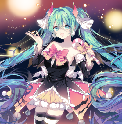 初音未来头像二次元姐妹 星空初音头像二次元