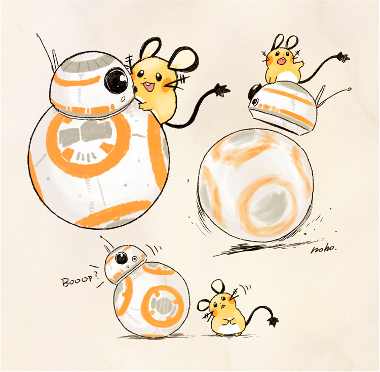 其他动漫 星际大战/宠物小精灵 [bb-8/咚咚鼠]