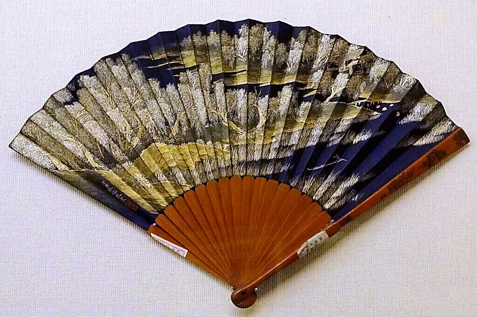 清乾隆 第六子永瑢绘画山水图折扇
